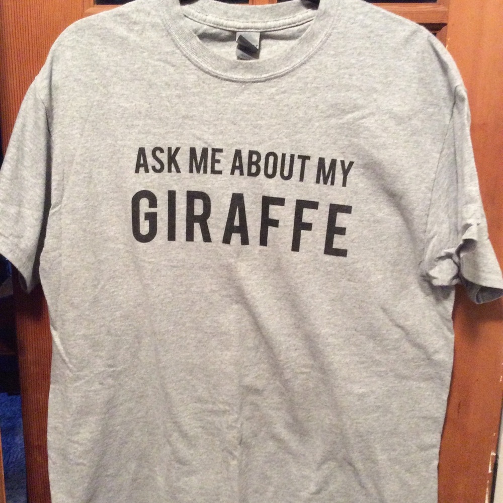 Gilman “Ask Me About My Giraffe T-Shirt, L